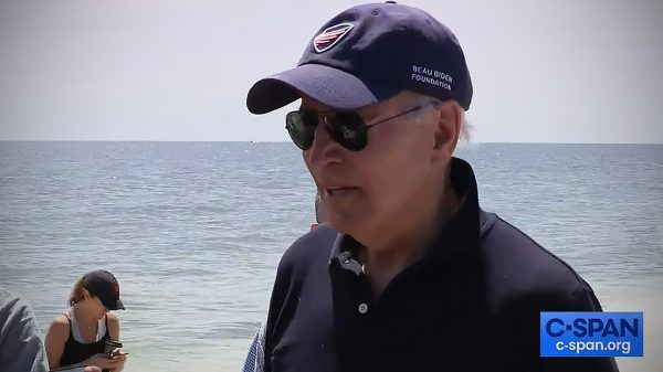 Joe Biden at the beach