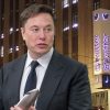 Elon Musk outside Twitter Building
