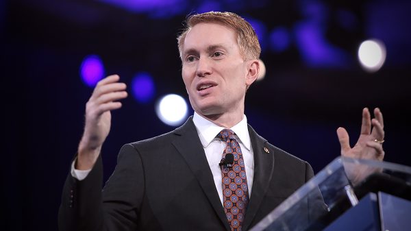 James Lankford delivering a speech