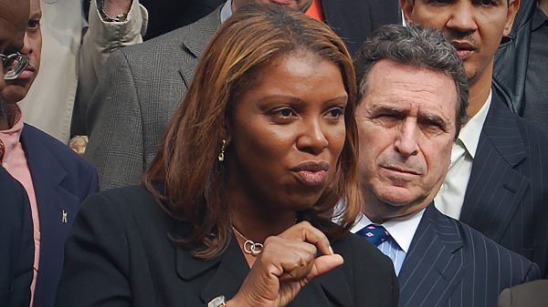 Letitia James in a crowd