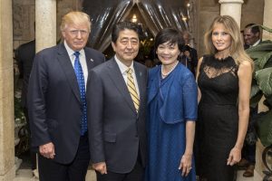 Trump, Abe, Mrs. Abe, Mrs. Trump