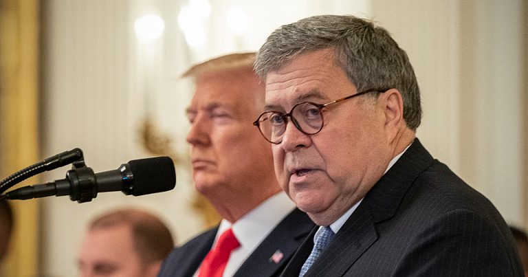 Bill Barr and Donald Trump