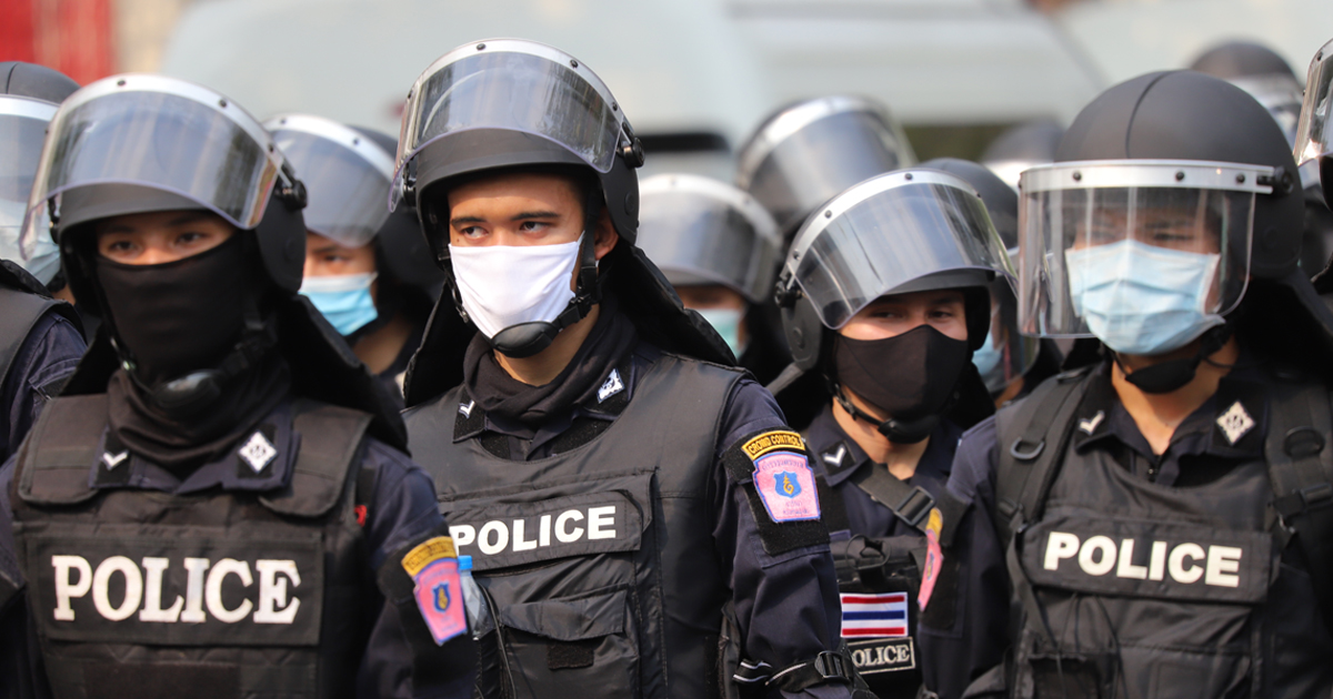 Thai riot police