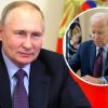 Image of Vladimir Putin and Joe Biden superimposed