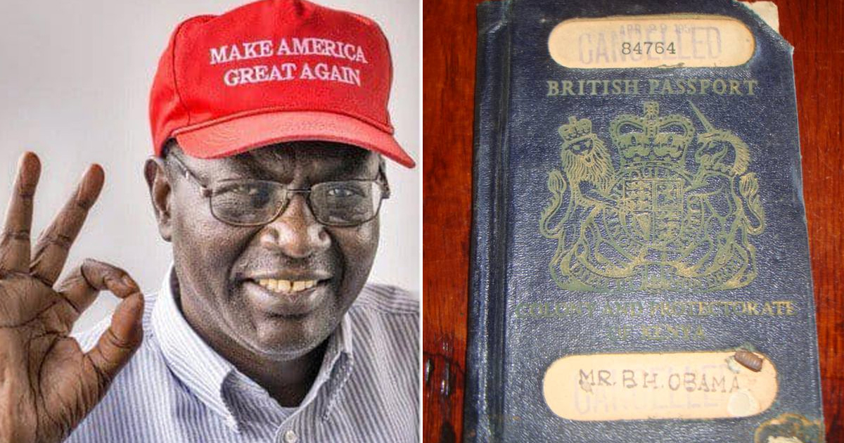 Malik Obama and Barack Sr's passport