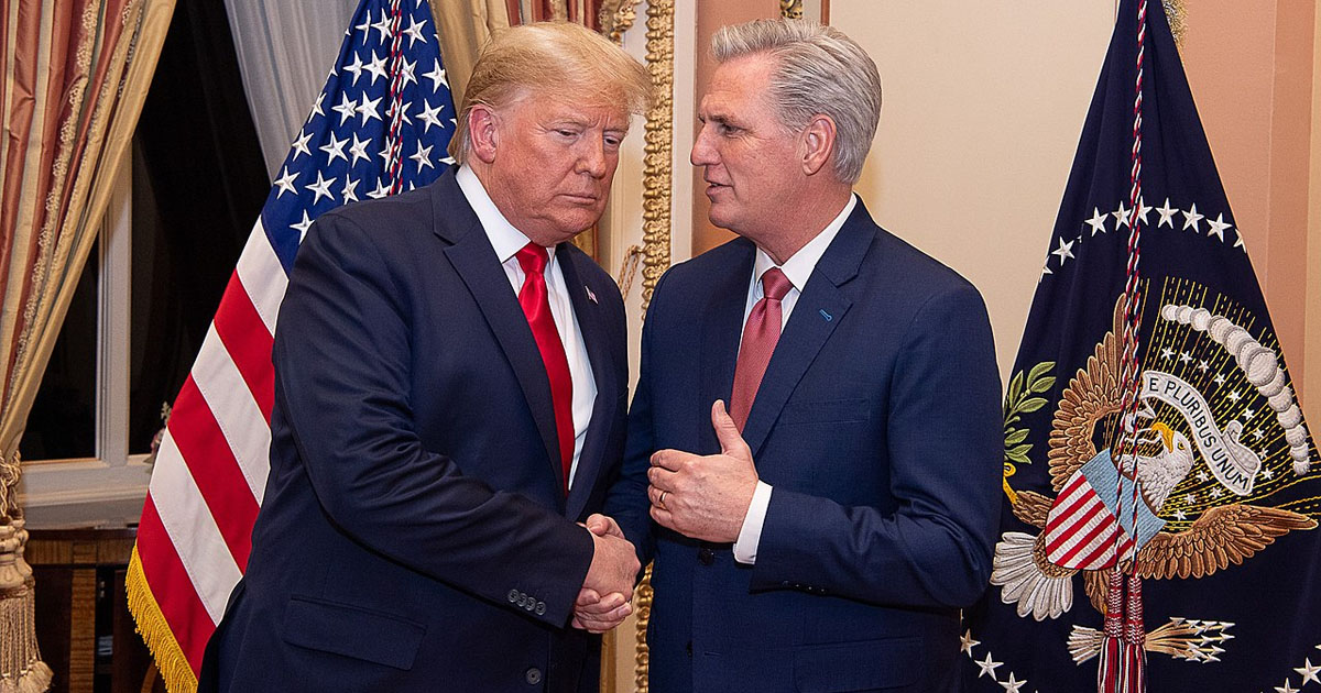 Donald Trump and Kevin McCarthy
