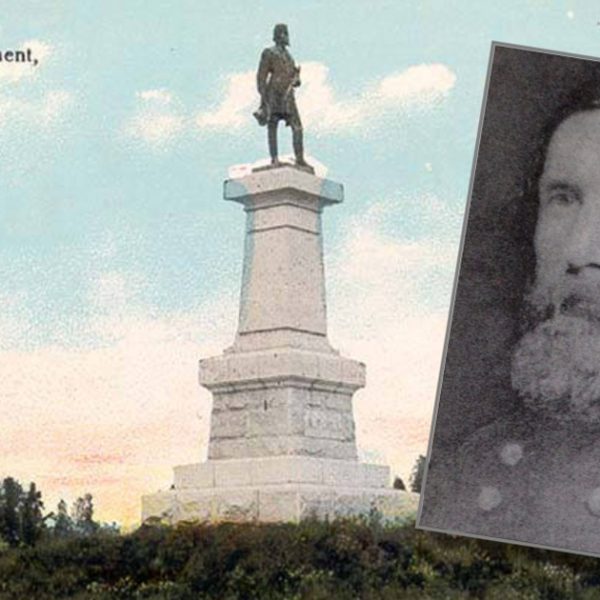 150-year-old rendering of the monument destroyed by Dems