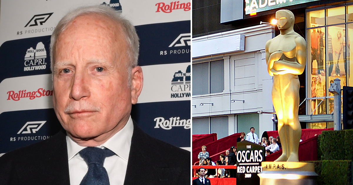 Richard Dreyfuss and the scene outside the 81st Oscars