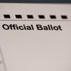 A close up image of a ballot