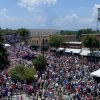 A massive crowd of Trump supporters in Pickens South Carolina