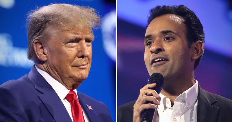 Donald Trump and Vivek Ramaswamy